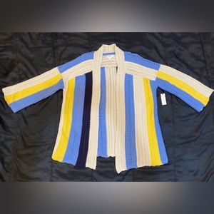 Maeve Striped Longline Cardigan (Anthropologie) M/L